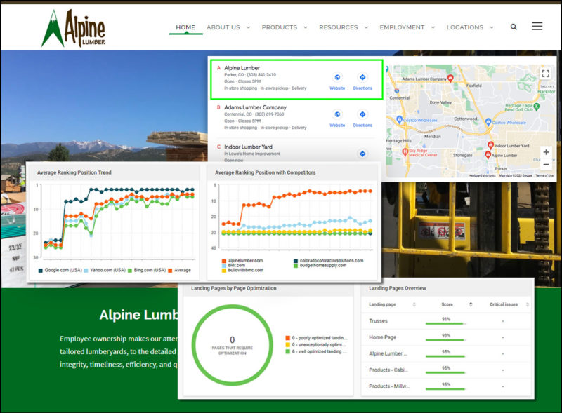 Alpine one of our local seo case studies